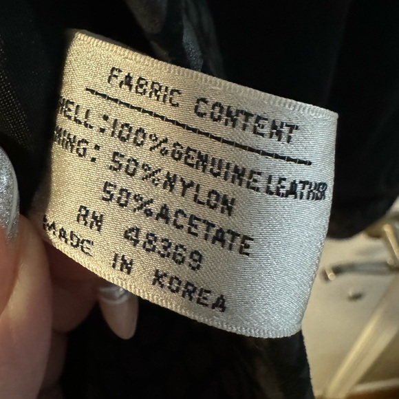 VTG 80s Leather Collared Moto Jacket Animal Print Unique Stranger Things Funky - Picture 10 of 14